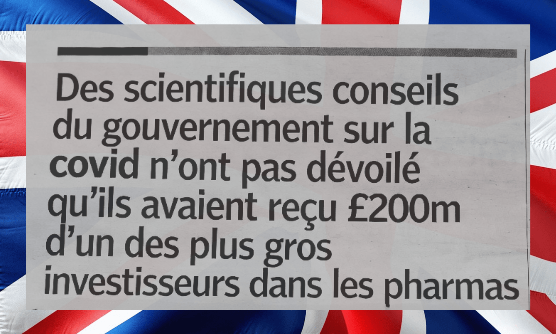 Manque de transparence dans la gestion de la crise Covid : le scandale des subventions britanniques et le parallèle français | FranceSoir